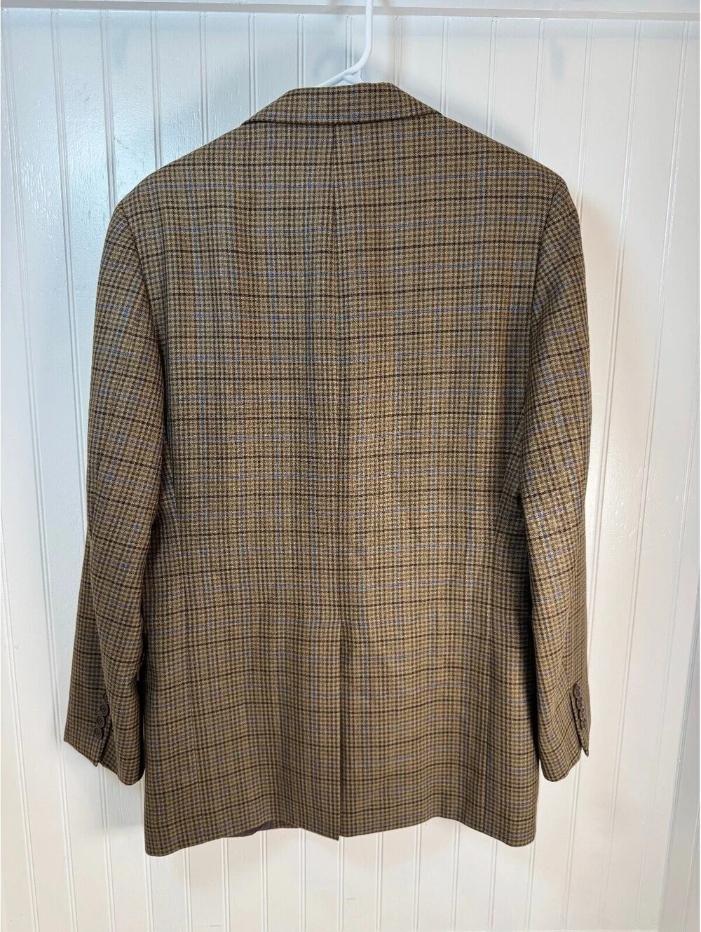 Brooks Brothers Fitzgerald 1818 Men's 39L Checked 100% Wool Sport Coat Blazer